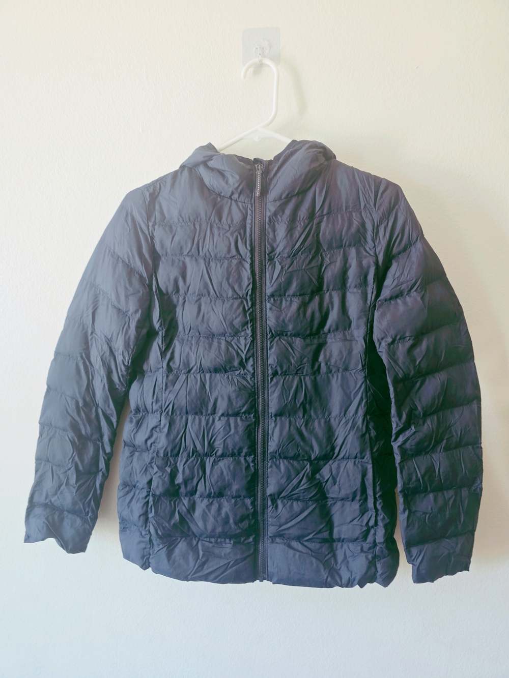Uniqlo Kids Navy Blue Puffer Jacket with Hood